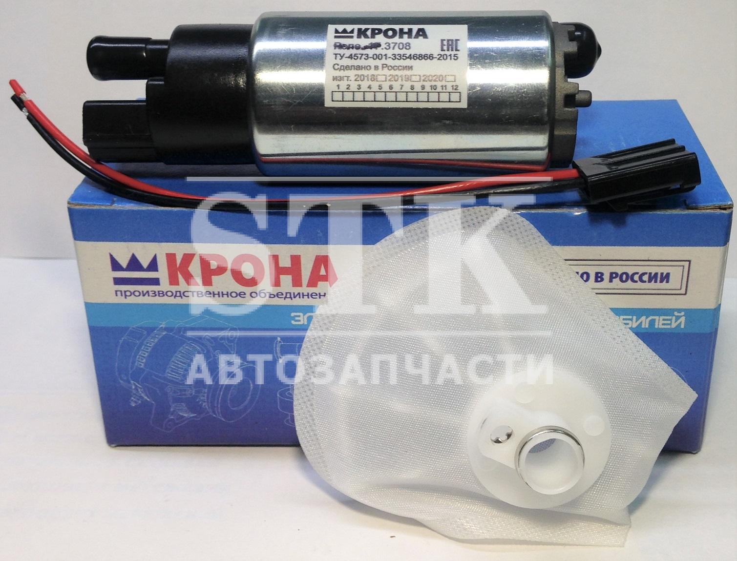 Бензонасос а\м  ВАЗ 2110-2112, Приора - насос-фильтр-разьем с проводом пр-во Крона г. Самара