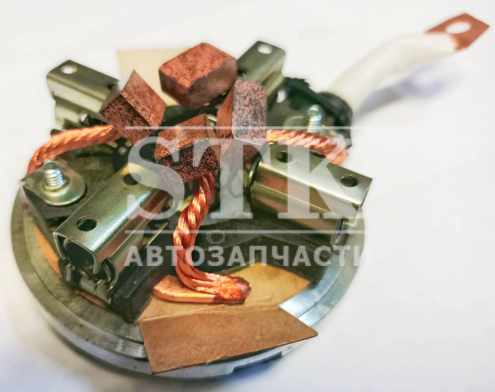 Щеточный Узел новый образец а\м Ваз 2110-2112-2115-21214-2123 в сборе с задней крышкой Стартера ЗиТ 57й Серии