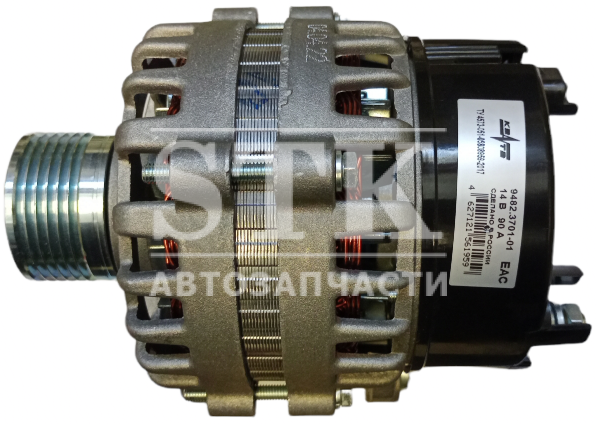 Генератор 9482.3701-01 - 14V, 90А а\м «Ларгус» с дв. ВАЗ 11189, 21129, Renault К4М / К7М пр-во ЗиТ, КзатЭ г. Самара