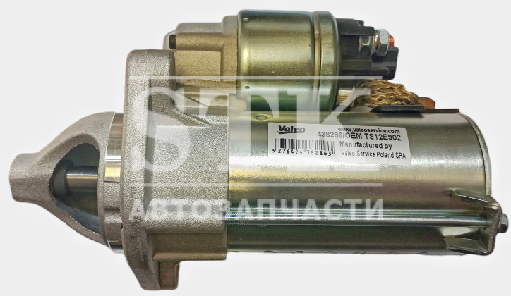 Стартер TS12E902 С Авт. КПП а\м LADA KALINA 09.2012 / GRANTA 09.2012 DATSUN MI-DO 06.2014 1,6L 8V/16V - Valeo 438286