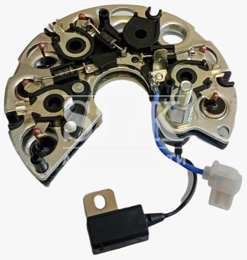 Диодный мост БВО 3-105-01 а\м ВАЗ 2110/2112 - 12V/80A- 6 диод. на Г. 9402 КЗАТЭ, в Сборе с Плюсовым Болтом и Конденсатором